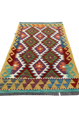 CHOBI WOVEN KILIM 4.9 x 3.2 Ft