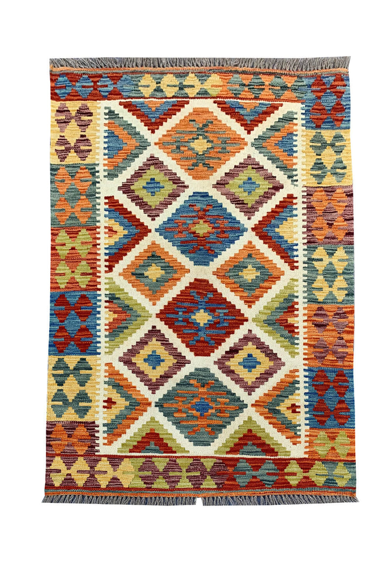 CHOBI WOVEN KILIM 4.8 x 3.3 Ft