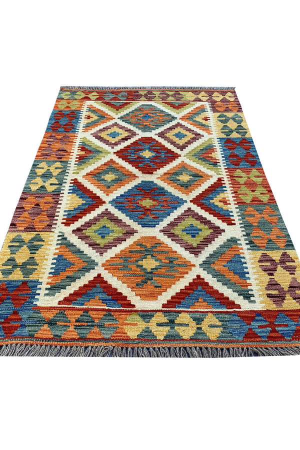 CHOBI WOVEN KILIM 4.8 x 3.3 Ft