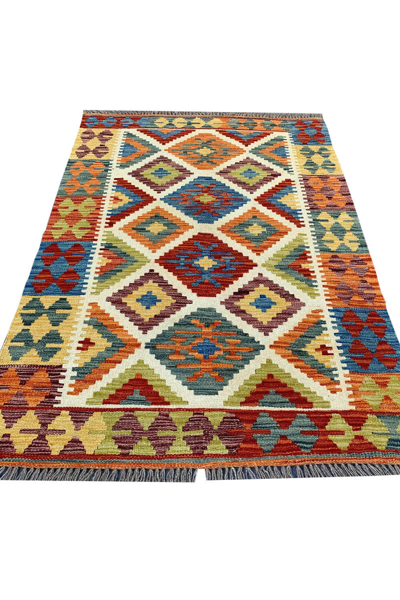 CHOBI WOVEN KILIM 4.8 x 3.3 Ft