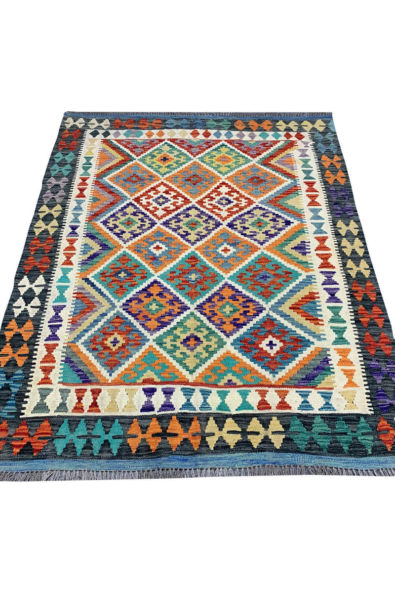 MODERN CHOBI KILIM 6.1 X 4.11 FT