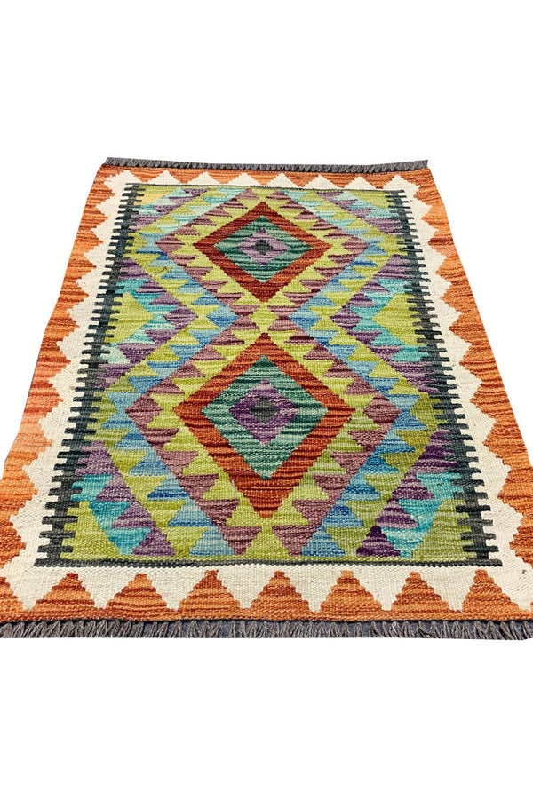 MODERN CHOBI KILIM 2.10 X 2.1 FT