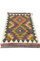 MODERN CHOBI KILIM 2.7 X 1.10 FT