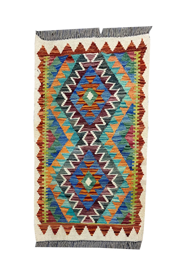 MODERN CHOBI KILIM 3.8 X 2.1 FT