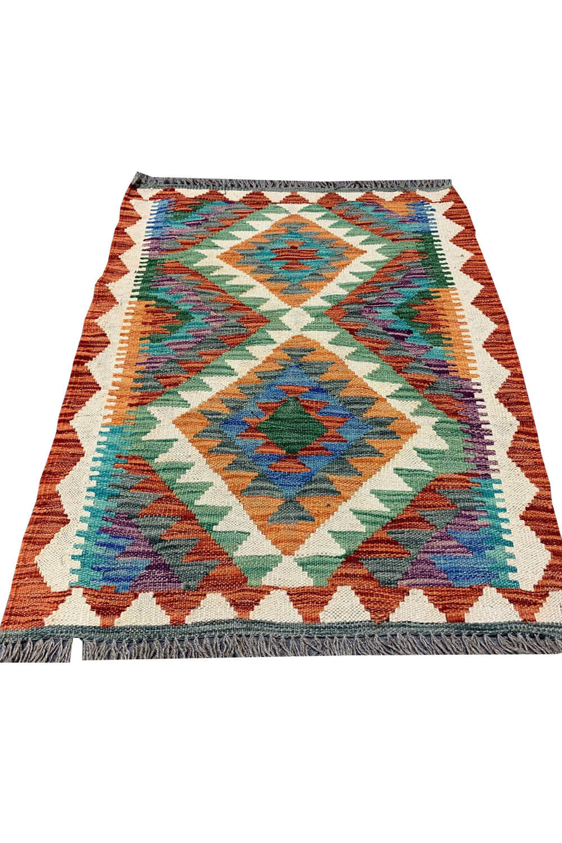 MODERN CHOBI KILIM 2.11 X 2.2 FT