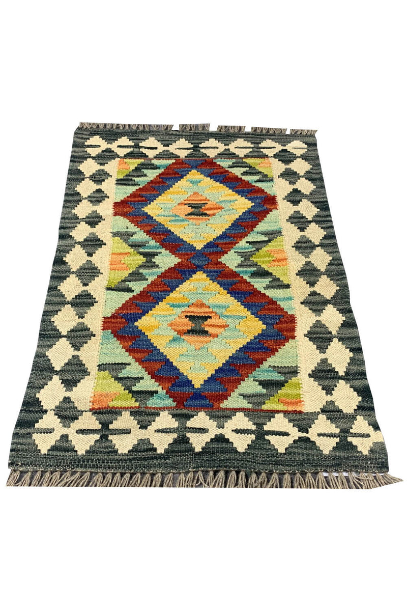 MODERN CHOBI KILIM 2.10 X 1.9 FT