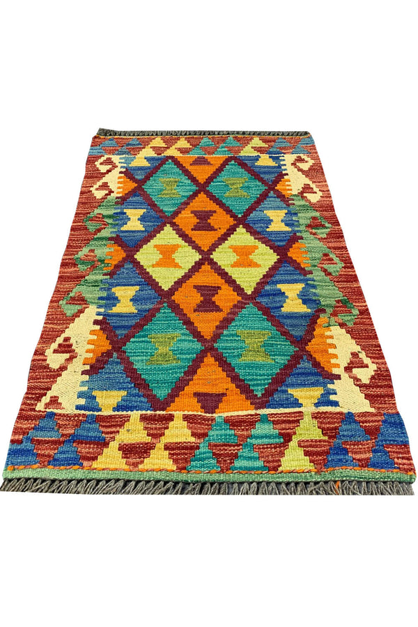 MODERN CHOBI KILIM 2.11 X 1.11 FT