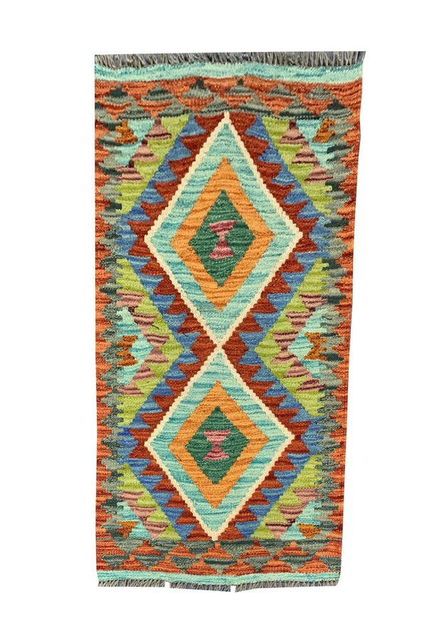 MODERN CHOBI KILIM 3.0 X 1.7 FT