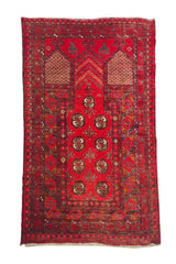 VINTAGE DOWLATABAD RUG 3.8 x 2.7 FT