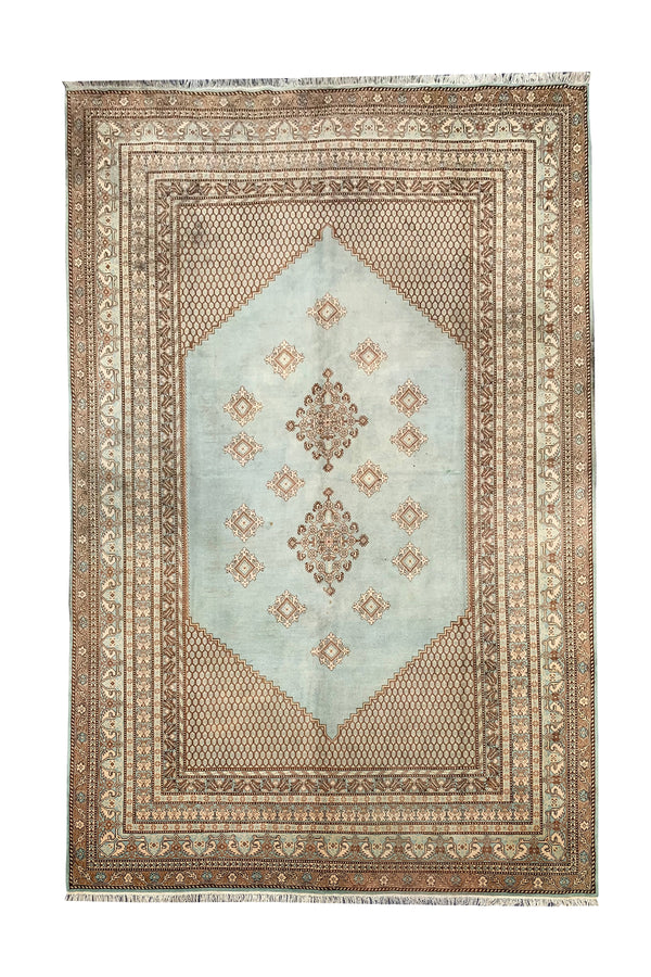 AUTHENTIC HAND KNOTTED MOROCCO WOOL AREA RUG 10.11 X 7.5 FT (1284 GER)