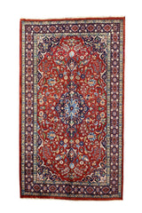 AUTHENTIC HAND KNOTTED VINTAGE QIRMOUN WOOL AREA RUG 6.0 X 4.3 FT (577 GER)