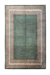 AUTHENTIC HAND KNOTTED BADAM GUL WOOL AREA RUG 11.10 X 8.11 FT (1299 GER)