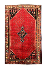 AUTHENTIC HAND KNOTTED BAGHTIYAAR WOOL AREA RUG 6.4 X 4.4 FT (560 GER)