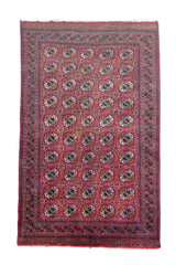 AUTHENTIC HAND KNOTTED PAKISTANI BOKHARA JHALDAR WOOL AREA RUG 7.10 X 5.0 FT (511 GER)