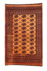 AUTHENTIC HAND KNOTTED VINTAGE PAKISTANI BOKHARA JHALDAR WOOL AREA RUG 5.9 X 4.3 FT (670 GER)