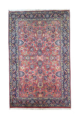 AUTHENTIC HAND KNOTTED TABREEZ WOOL AREA RUG 6.9 X 4.7 FT (543 GER)