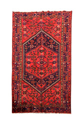 AUTHENTIC HAND KNOTTED VINTAGE HAMIDOUN WOOL AREA RUG 7.0 X 4.4 FT (545 GER)