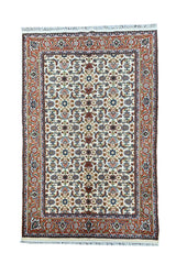 AUTHENTIC HAND KNOTTED INDO WOOL AREA RUG 6.7 X 4.4 FT (521 GER)