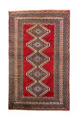 AUTHENTIC HAND KNOTTED VINTAGE PAKISTANI BOKHARA JHALDAR WOOL AREA RUG 6.1 X 4.3 FT (607 GER)