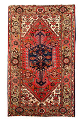 AUTHENTIC HAND KNOTTED VINTAGE HAMIDOUN WOOL AREA RUG 6.6 X 4.4 FT (479 GER)