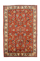 AUTHENTIC HAND KNOTTED TABREEZ WOOL AREA RUG 9.8 X 6.9 FT (458 GER)