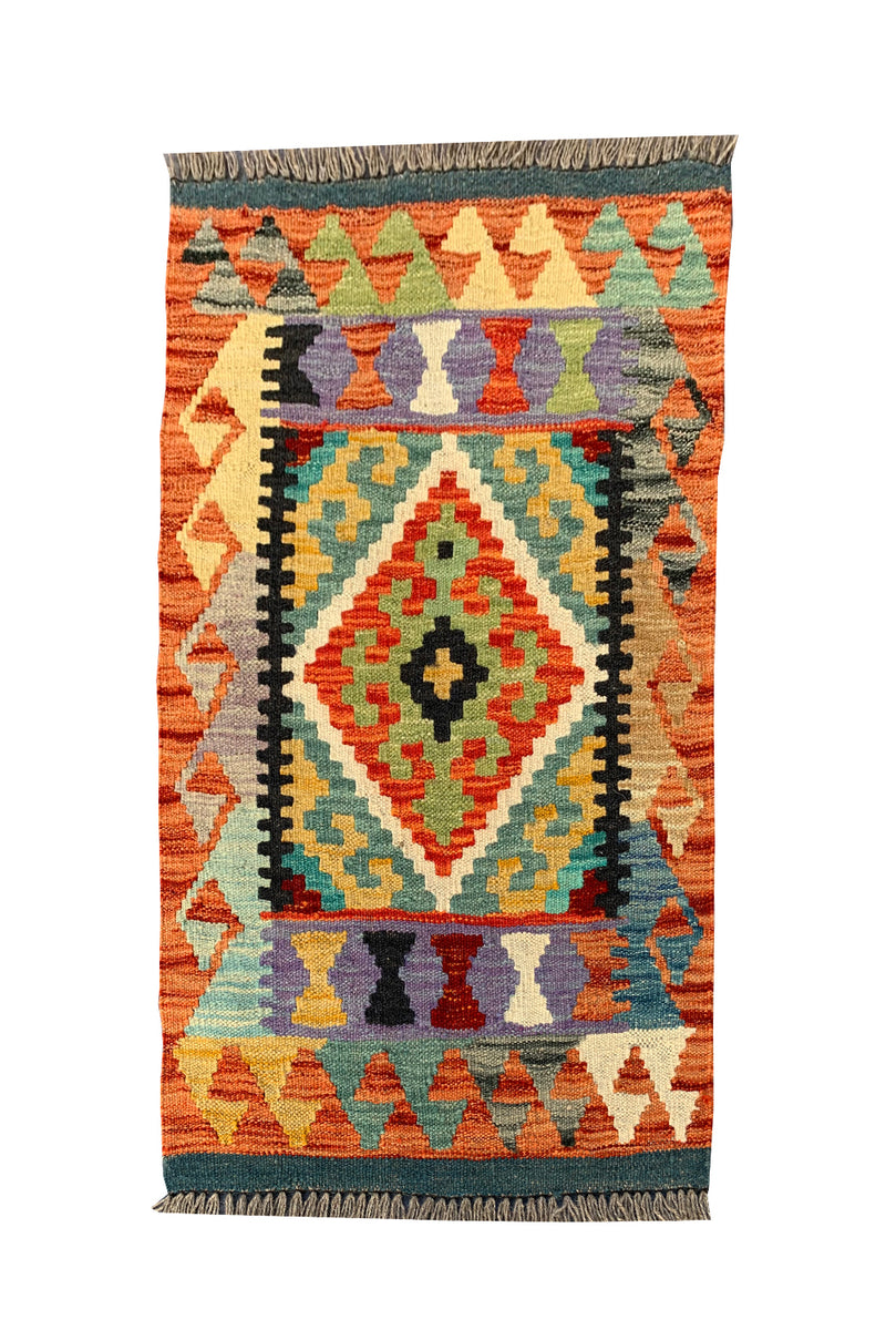 MODERN CHOBI KILIM 2.10 x 1.11 Ft