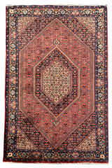 Authentic Hand Knotted Tribal Bijour Wool Area Rug 6.2 X 3.8 Ft (299 Ger-3)