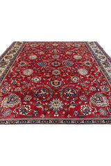 Authentic Hand Knotted Vintage Tabreez Wool Area Rug 13.0 x 11.2 Ft (43 Ger-3)