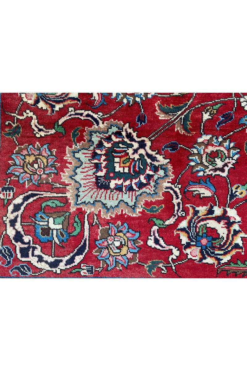 Authentic Hand Knotted Vintage Tabreez Wool Area Rug 13.0 x 11.2 Ft (43 Ger-3)