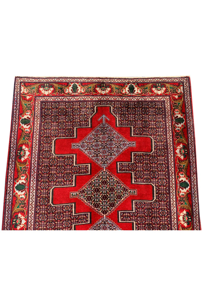 Authentic Hand Knotted Wiss Baghtiyaar Wool Area Rug 5.3 X 4.2 Ft (303 Ger-3)