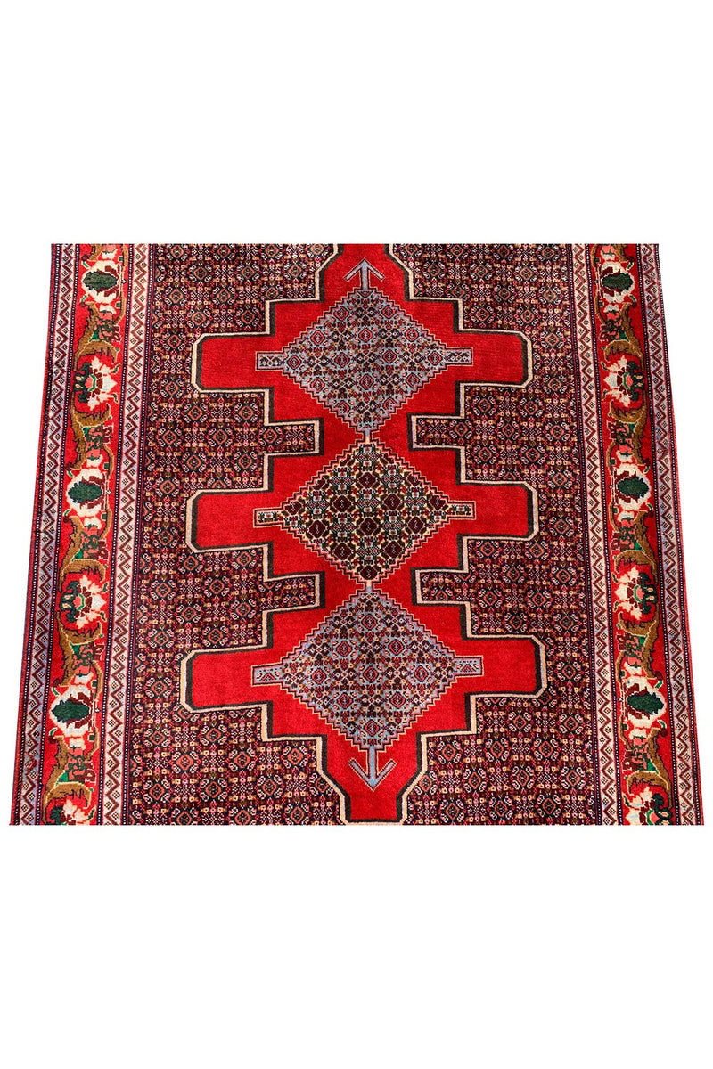 Authentic Hand Knotted Wiss Baghtiyaar Wool Area Rug 5.3 X 4.2 Ft (303 Ger-3)