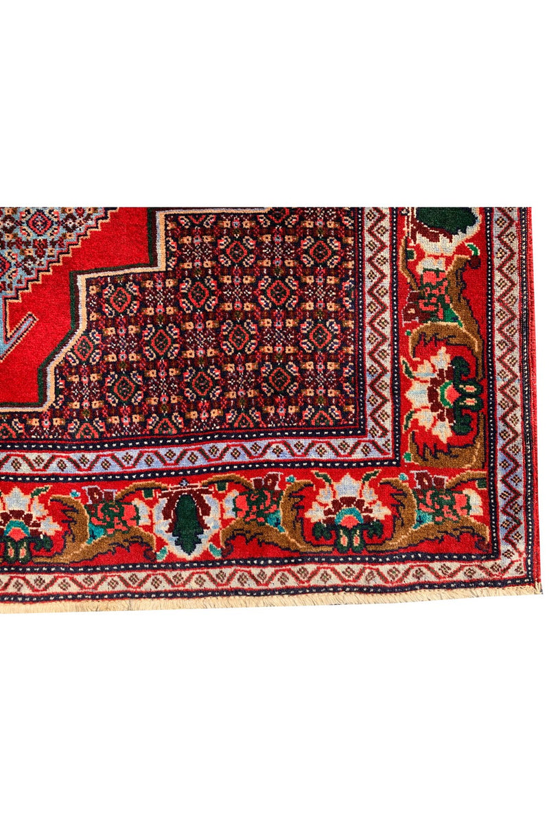 Authentic Hand Knotted Wiss Baghtiyaar Wool Area Rug 5.3 X 4.2 Ft (303 Ger-3)