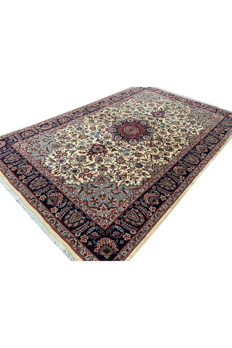 Authentic Hand knotted Pakistan Bokhara Double Knot Wool Area Rug 6.5 X 4.1 Ft (308 Ger-3)