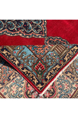 Authentic Hand Knotted Vintage Qirmoun Wool Area Rug 9.7 X 6.3 Ft (443 Ger)