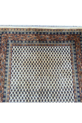 AUTHENTIC HAND KNOTTED VINTAGE BADAM GUL WOOL AREA RUG 5.8 X 3.11 FT (657 GER)