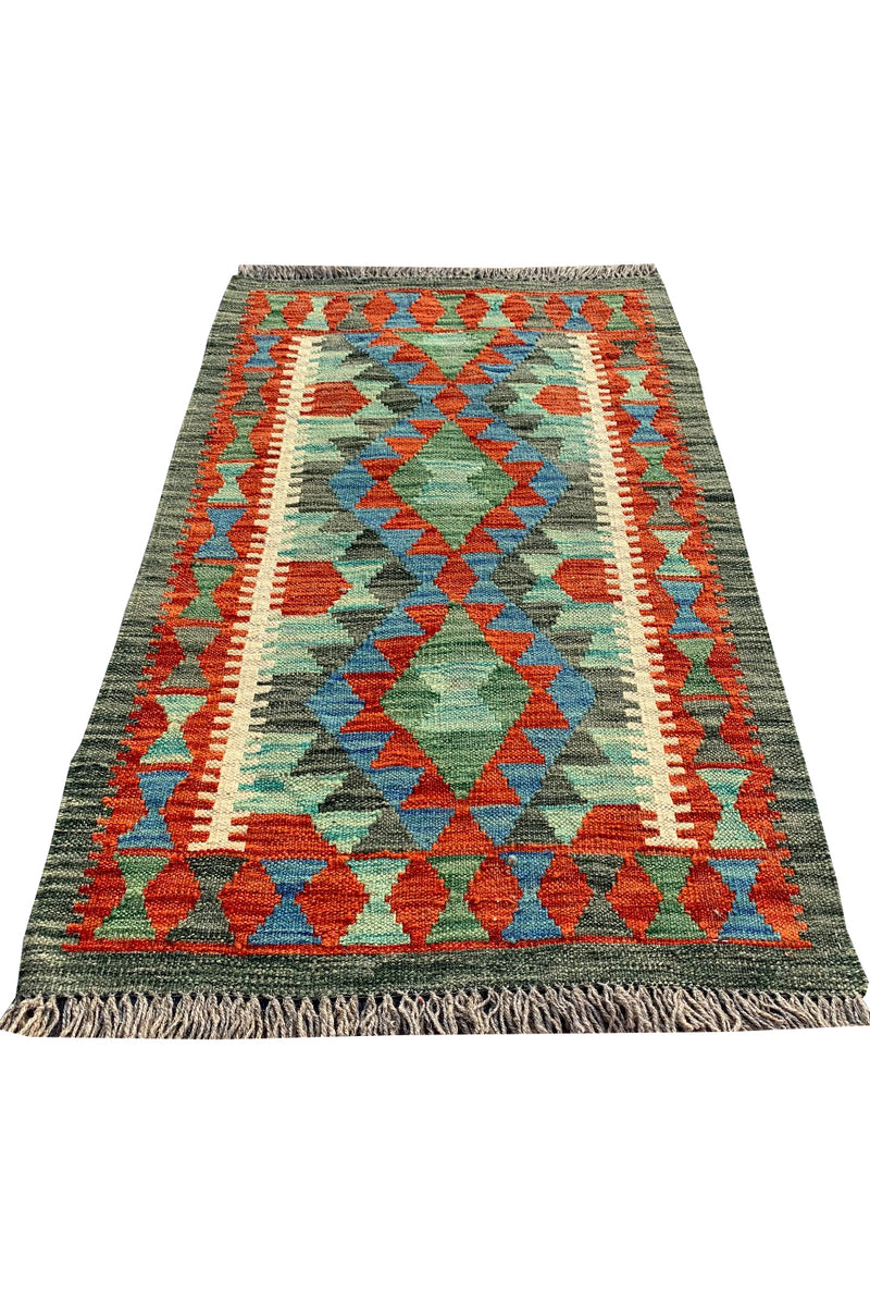 MODERN CHOBI KILIM 3.0 x 1.10 Ft