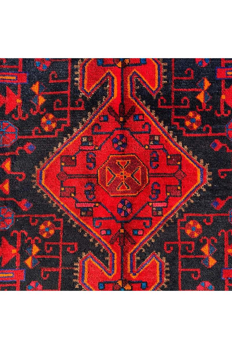 AUTHENTIC HAND KNOTTED VINTAGE HAMIDOUN WOOL AREA RUG 7.3 X 4.4 FT (538 GER)