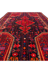 AUTHENTIC HAND KNOTTED VINTAGE HAMIDOUN WOOL AREA RUG 7.3 X 4.4 FT (538 GER)