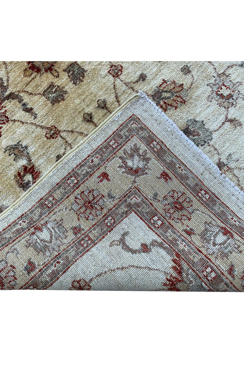 AUTHENTIC HAND KNOTTED VINTAGE AFGHAN CHOBI WOOL AREA RUG 6.2 X 4.1 FT (665 GER)