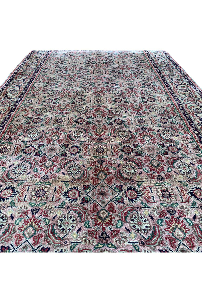 AUTHENTIC HAND KNOTTED BIJOUR WOOL AREA RUG 6.3 X 3.5 FT (666 GER)