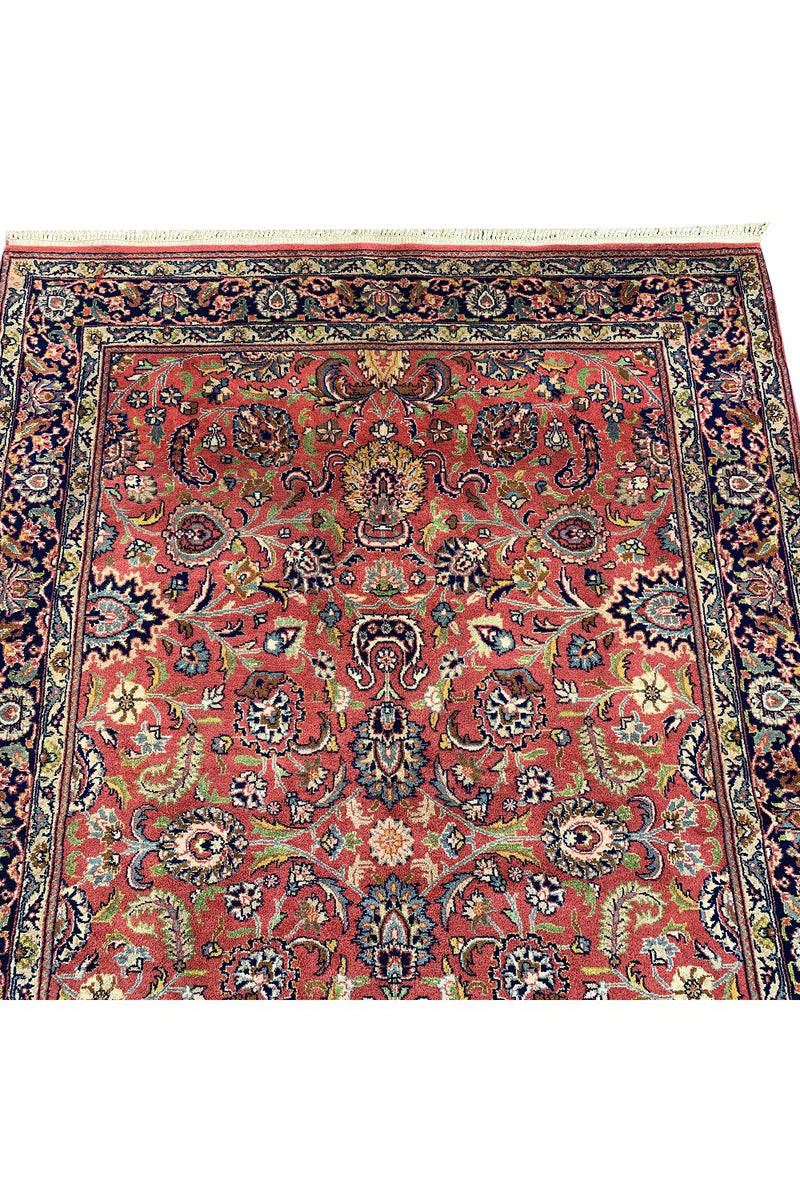 AUTHENTIC HAND KNOTTED TABREEZ WOOL AREA RUG 6.9 X 4.7 FT (543 GER)