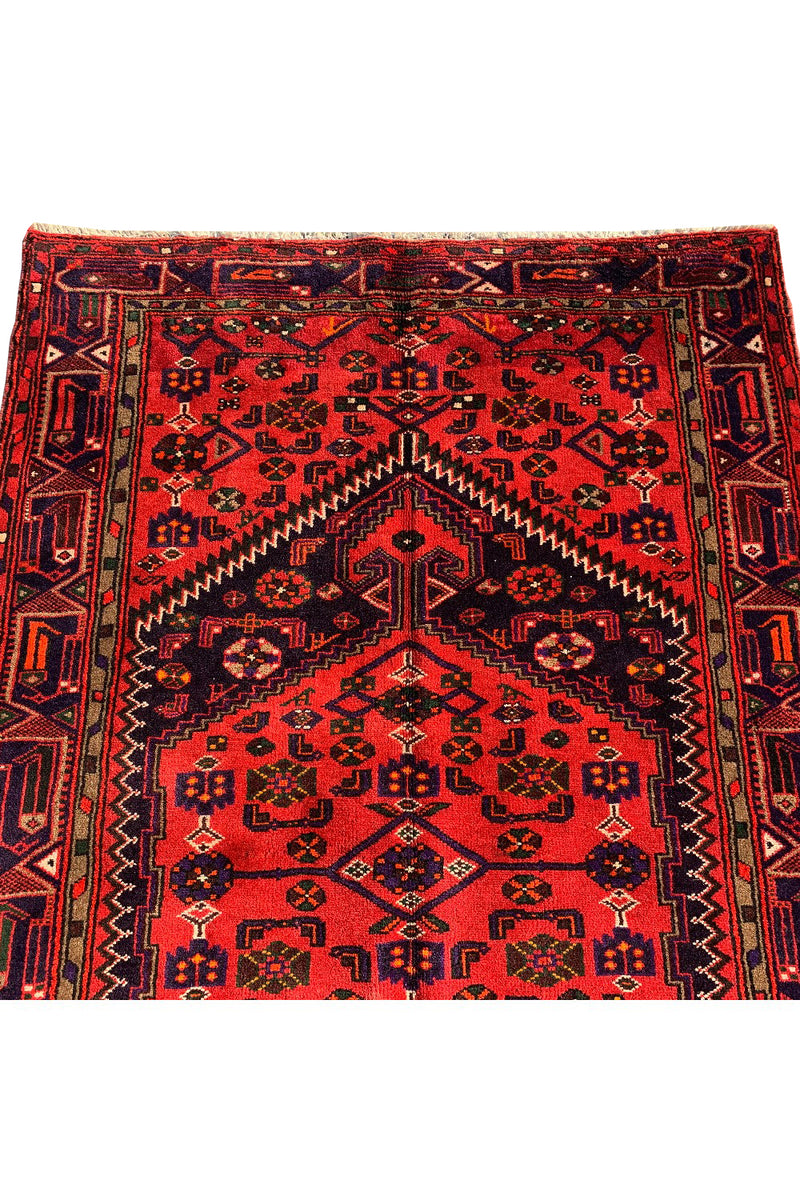 AUTHENTIC HAND KNOTTED VINTAGE HAMIDOUN WOOL AREA RUG 7.0 X 4.4 FT (545 GER)