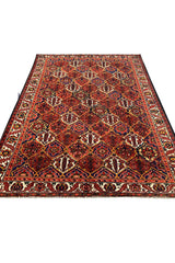 AUTHENTIC HAND KNOTTED VINTAGE BAGHTIYAAR WOOL AREA RUG 10.3 X 7.3 FT (445 GER)