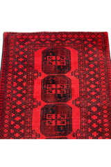 AUTHENTIC HAND KNOTTED VINTAGE TURKMEN FELPAH WOOL AREA RUG 5.10 X 3.6 FT (672 GER)