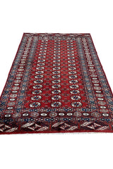 AUTHENTIC HAND KNOTTED PAKISTANI BOKHARA JHALDAR WOOL AREA RUG 5.9 X 3.11 FT (675 GER)