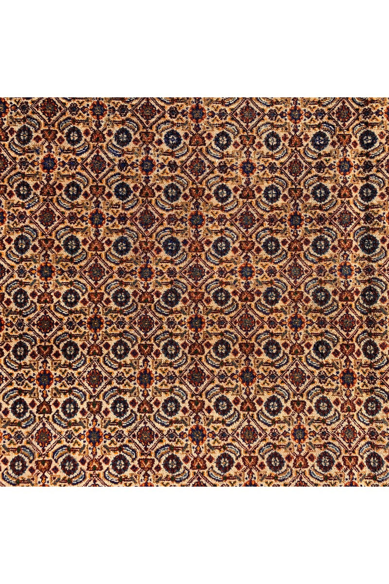 AUTHENTIC HAND KNOTTED VINTAGE YAMOUD WOOL AREA RUG 6.7 X 6.6 FT (552 GER)