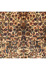 DISTRESSED HAND KNOTTED VINTAGE AFGHAN TURKMEN BASHEERI WOOL AREA RUG 5.3 X 3.1 FT (587 GER)