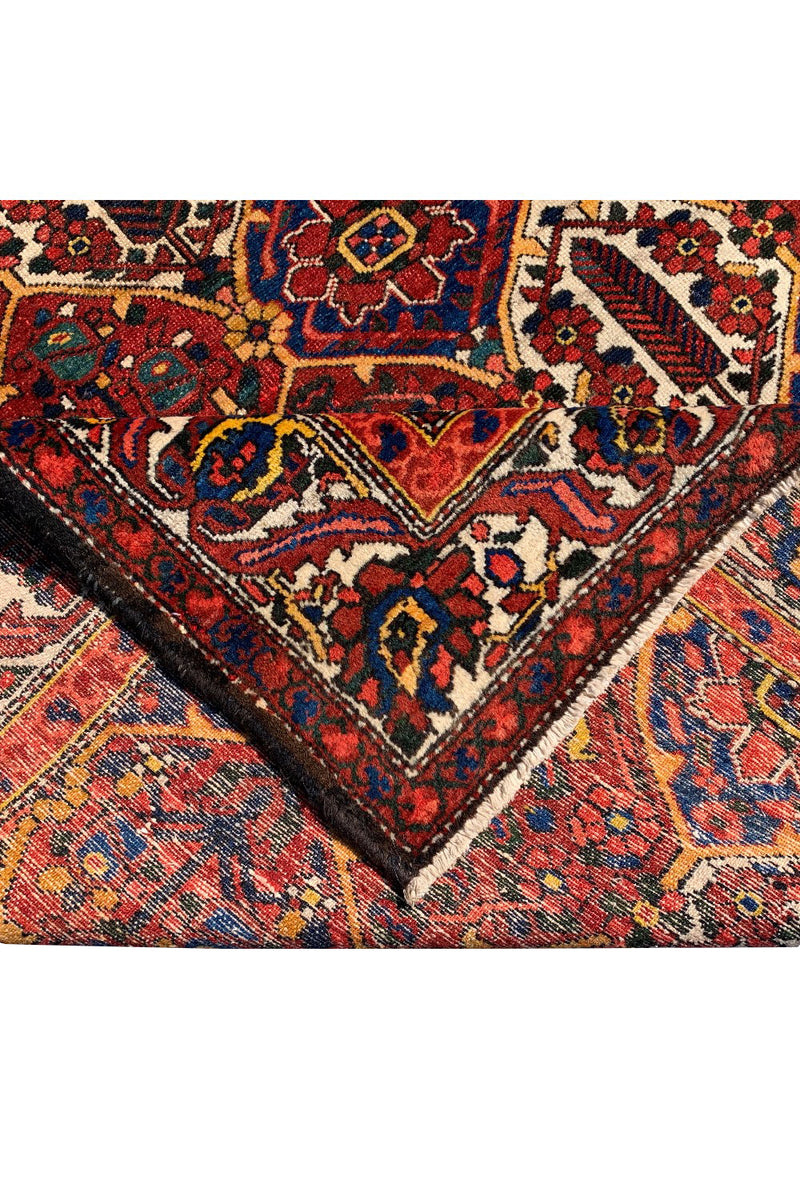 AUTHENTIC HAND KNOTTED VINTAGE BAGHTIYAAR WOOL AREA RUG 10.3 X 7.3 FT (445 GER)