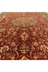 AUTHENTIC HAND KNOTTED VINTAGE QIRMOUN WOOL AREA RUG 6.4 X 4.6 FT (556 GER)