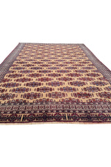 VINTAGE TURKMEN SARA RUG 12.2 x 8.3 Ft